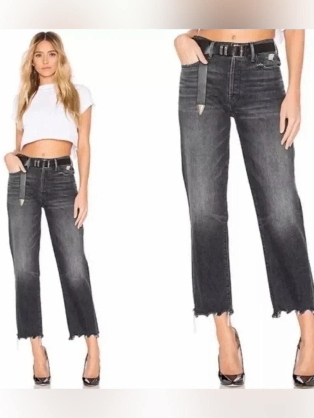 MOTHER Superior Saint Chew Cropped HighRise Straight Jean Of Cats And King Sz 27
